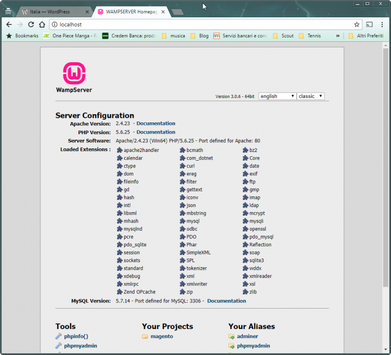 Installiamo WordPress in locale
