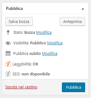 modifica la data di pubblicazione